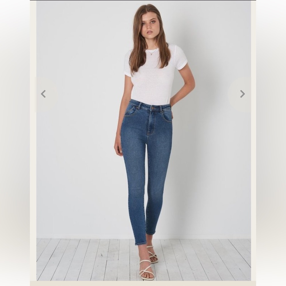 Rolla’s East Coast High Waist Skinny Ankle | Eco Blue Tracey Wash